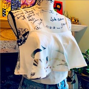 Luxxel Floral Flutter Crop Top